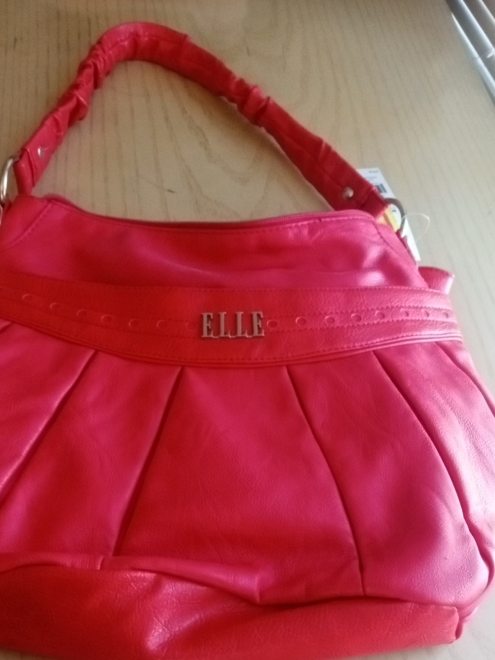 NWT ELLE boho red purse